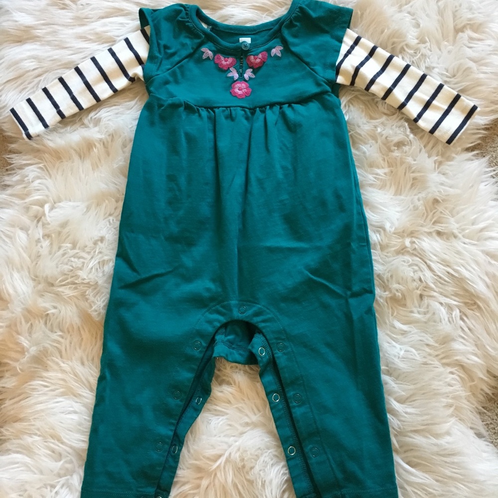 Tea Baby Girl Long Sleeve Romper